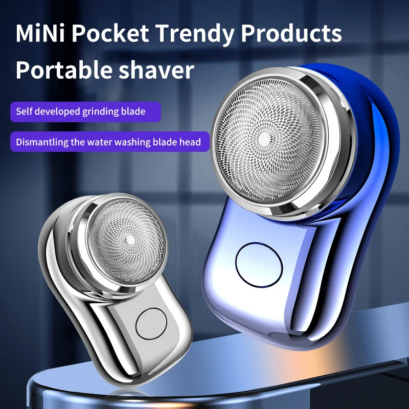 

Portable Electric Shaver USB Rechargeable Mini Shave Electric Razor Pocket Shaver Waterproof Shaver Gift For Father Husband