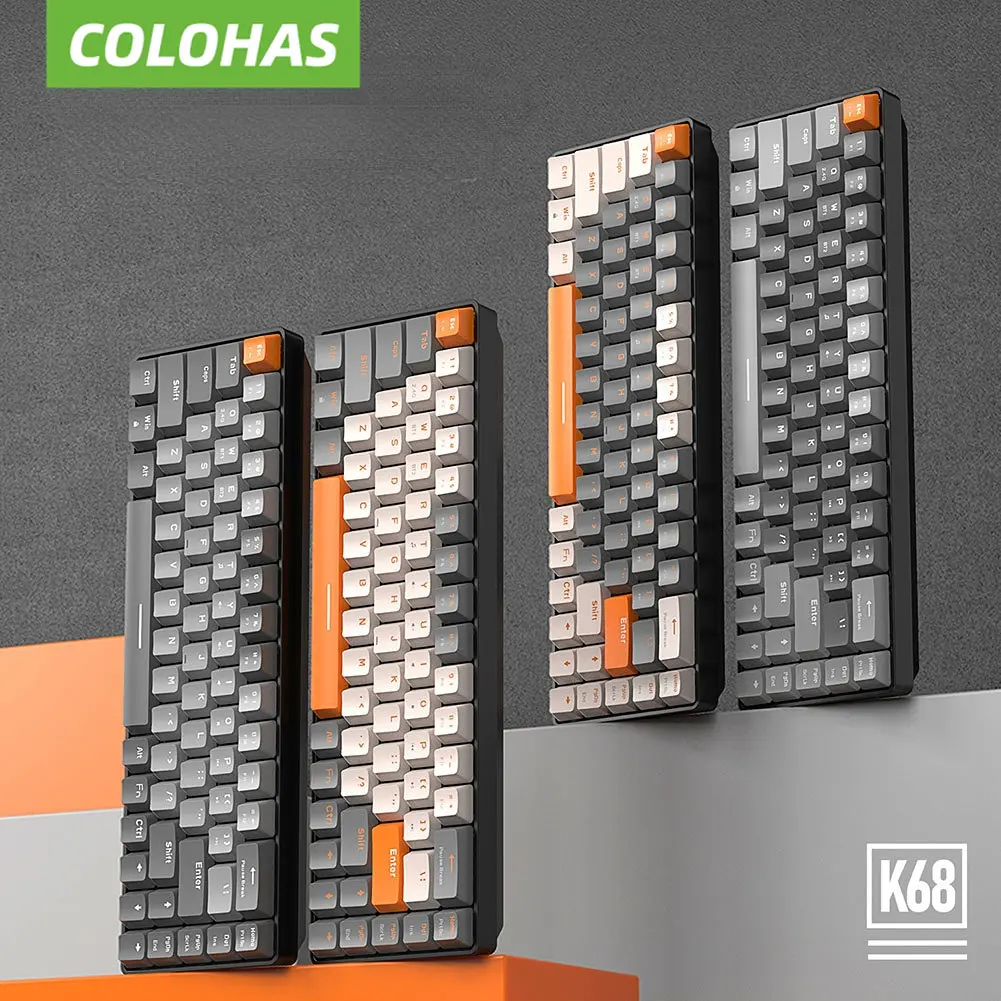 Gaming Keyboard Dual-mode Bluetooth-Compatible 5.0 Wireless Mechanical Keyboard 2.4G 68 Keys Travel for Desktop Computer PC
Gaming Keyboard Dual-mode Bluetooth-Compatible 5.0 Wireless Mechanical Keyboard 2.4G 68 Keys Travel for Desktop Computer PC