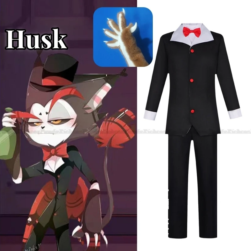 Husk Anime Hazbin Cosplay Husk Cosplay Costume Clothes Gloves Uniform Cosplay Hotel Performance Dress Halloween Party Set
Husk Anime Hazbin Cosplay Husk Cosplay Costume Clothes Gloves Uniform Cosplay Hotel Performance Dress Halloween Party Set