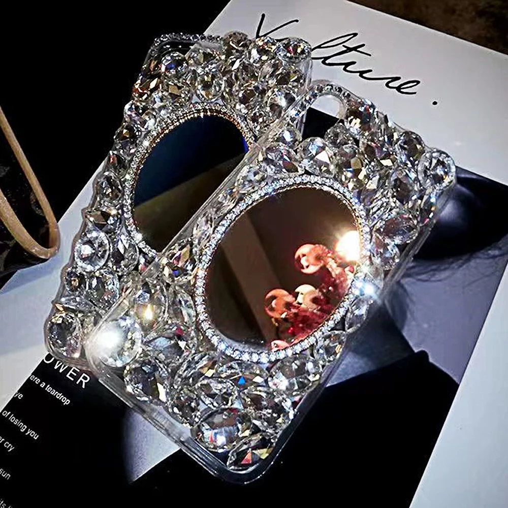2023 New for IPhone Fashion Luxury Diamond Carrying Makeup Goggles Phone Case for IPhone14 11 12 XR XS MAX X Plus 12 Cover
2023 New for IPhone Fashion Luxury Diamond Carrying Makeup Goggles Phone Case for IPhone14 11 12 XR XS MAX X Plus 12 Cover