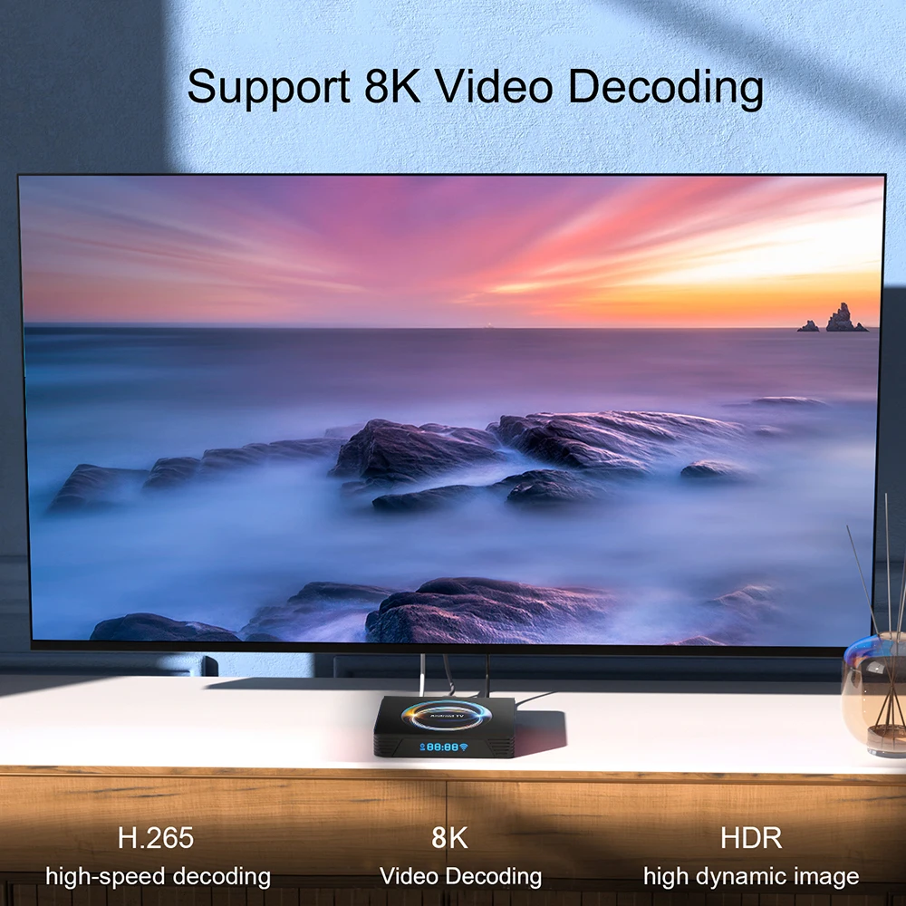 Sefdcd59fb33b4429b9947537189b5990b RK3528 Android16.0 TV Box 8K HDR Smart Media Player WiFi6 BT5.0 Set Top Box Support Netflix YouTube IPTV Streaming Set Top Box