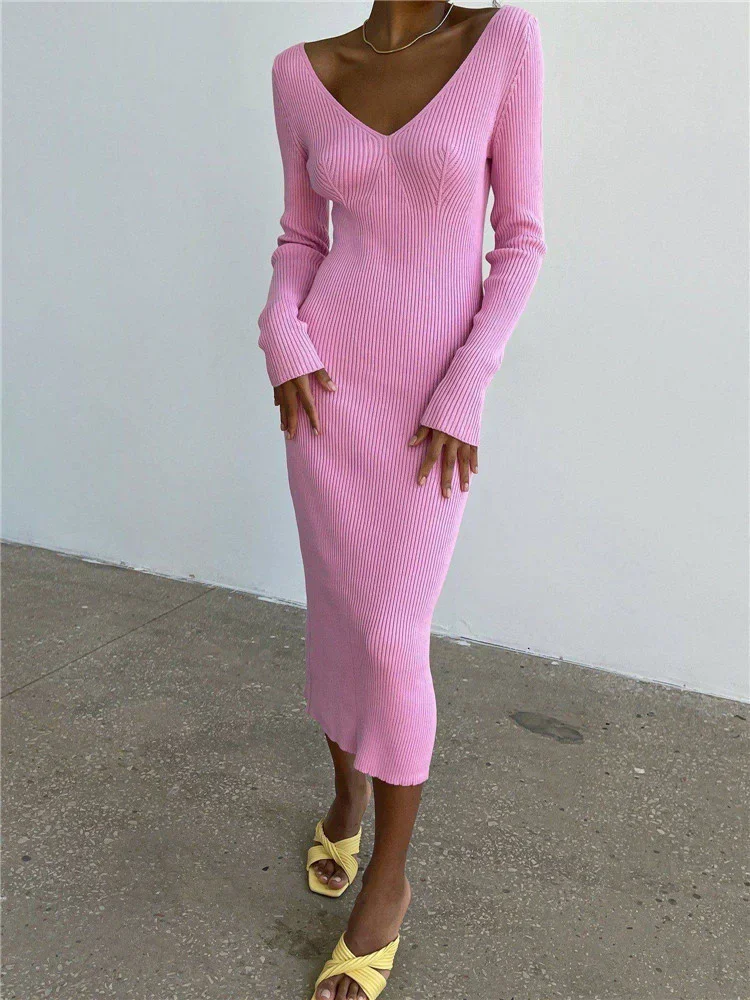 Zabrina Fashion Slim Long Knit Dress High Waist Long Sleeve Elegant Knitwear Loose Maxi Dresses Street Women Autumn Clothing
Zabrina Fashion Slim Long Knit Dress High Waist Long Sleeve Elegant Knitwear Loose Maxi Dresses Street Women Autumn Clothing