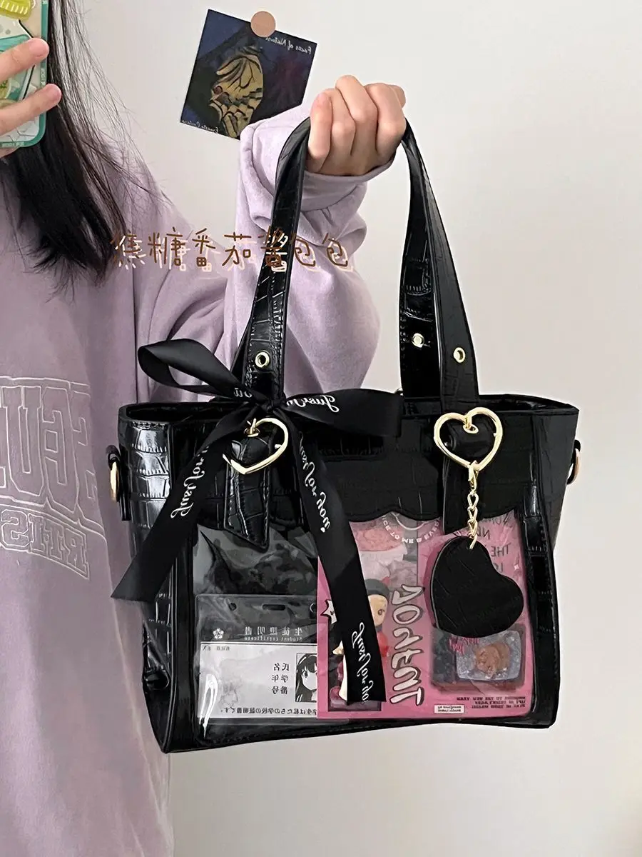 Japanese Harajuku Trendy Solid Color Simple Casual Handbags Large Capacity Fashion Spicy Girl Versatile Shoulder Bag Pain Bag
Japanese Harajuku Trendy Solid Color Simple Casual Handbags Large Capacity Fashion Spicy Girl Versatile Shoulder Bag Pain Bag