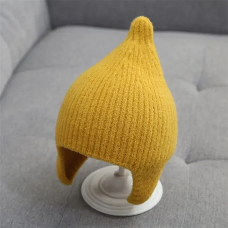 Baby Autumn and Winter New Super Cute Pointy Hat for Men and Women Baby Knitted Hat Ear Protection Candy Color
Baby Autumn and Winter New Super Cute Pointy Hat for Men and Women Baby Knitted Hat Ear Protection Candy Color