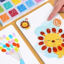 16/32PCS DIY Finger Painting Drawing Toys For Kid Creative Coloring Graffiti Doodle Montessori Educational Toy Kindergarten Gift