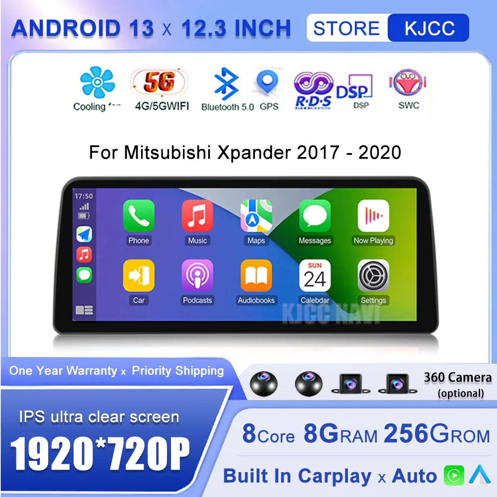 

12.3 Inch Android 13 For Mitsubishi Xpander 2017 - 2020 Car Radio GPS Navigation BT Carplay Multimedia Video Player Host Unit