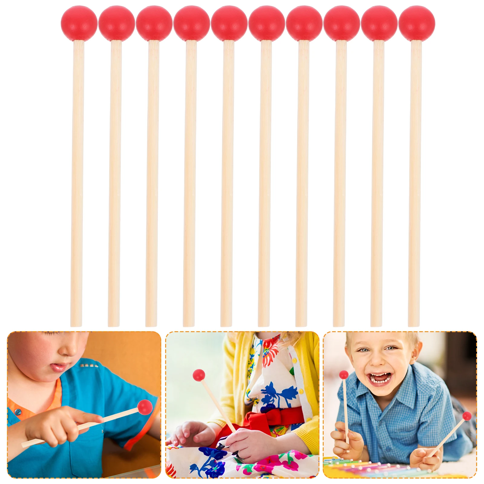 12pcs Wooden Drumsticks Toys Percussion Accessory with Wood Handle Instrument Supply for Kids Children Toddler (Red)
12pcs Wooden Drumsticks Toys Percussion Accessory with Wood Handle Instrument Supply for Kids Children Toddler (Red)