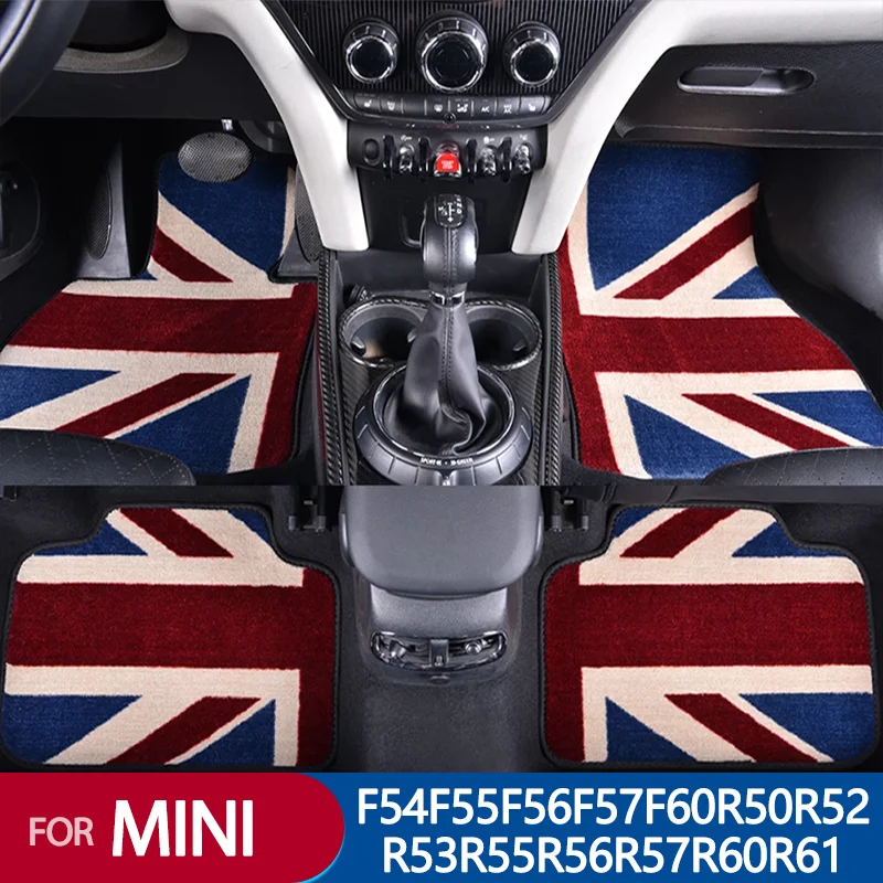 LHD RHD Union Jack Car Floor Foot Mats For MINI Cooper F54 F55 F57 F56 F60 R55 R56 R57 R60 R61 Clubman Countryman Accessories
LHD RHD Union Jack Car Floor Foot Mats For MINI Cooper F54 F55 F57 F56 F60 R55 R56 R57 R60 R61 Clubman Countryman Accessories