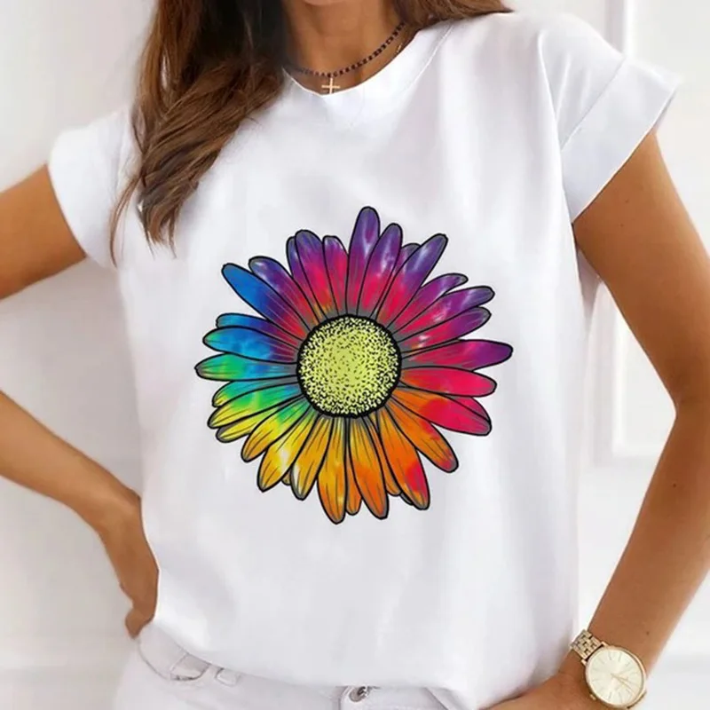 Women's Summer T-shirt Pattern Girl Short-sleeved Crew Neck Top Base Shirt Harajuku Oversized T Shirt
Women's Summer T-shirt Pattern Girl Short-sleeved Crew Neck Top Base Shirt Harajuku Oversized T Shirt