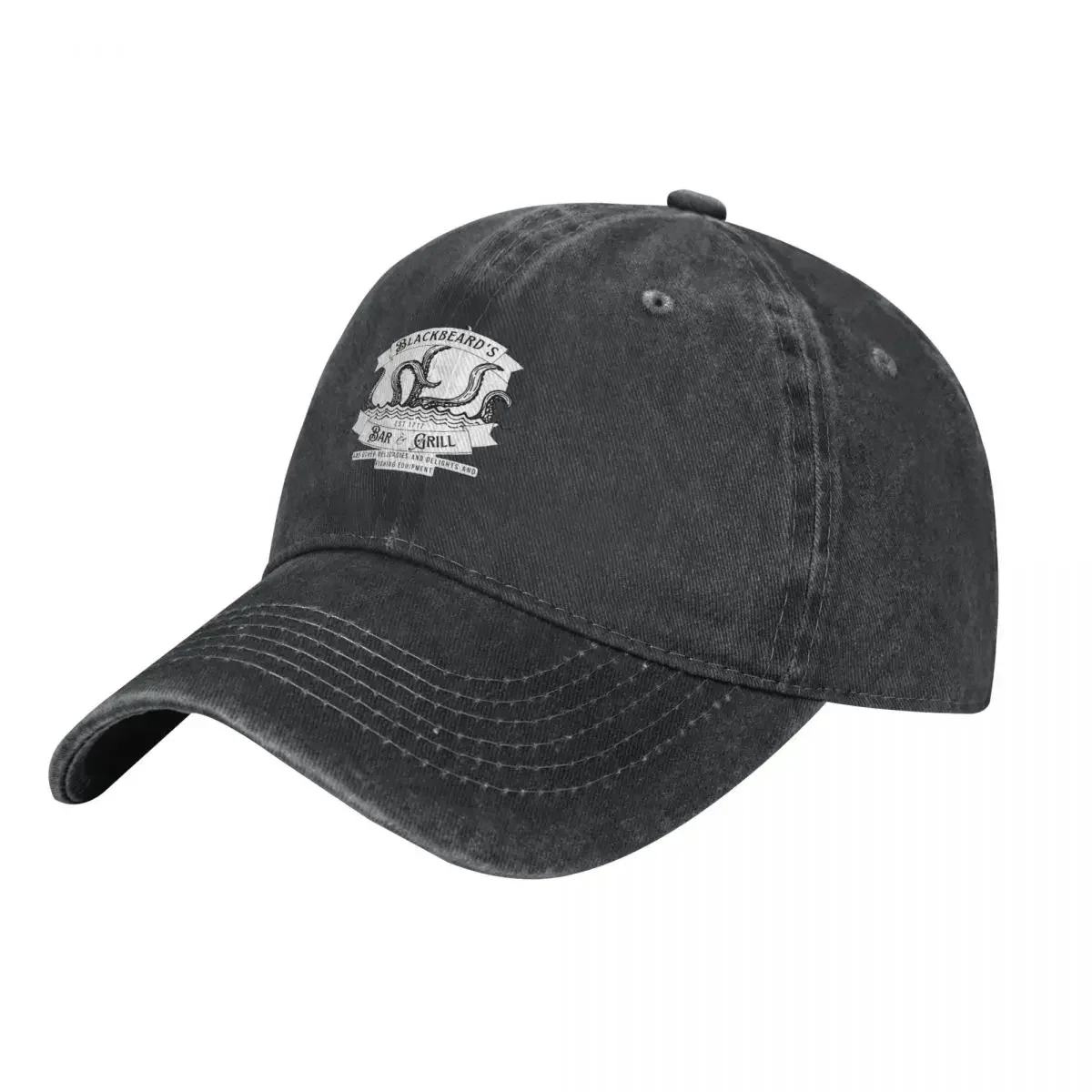 

Blackbeard's Bar and Grill Cowboy Hat Sports Cap Snapback Cap Rugby Golf Hat Man Trucker Hats For Men Women's