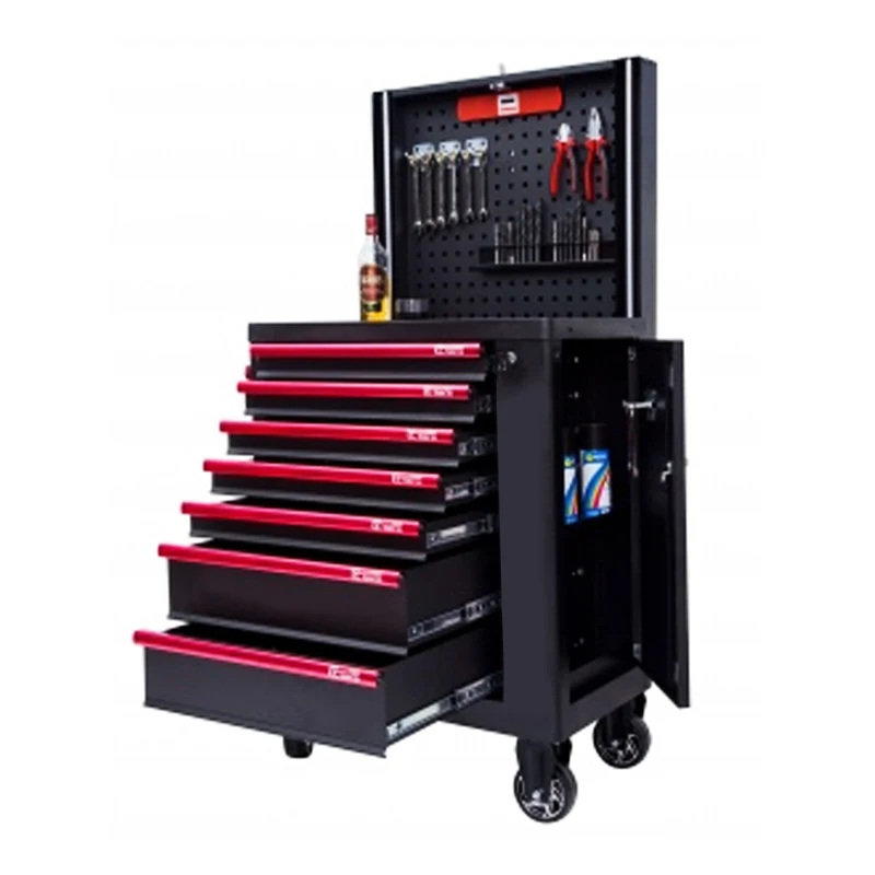 

7 Drawer Portable Storage UE-GL3307-S Rolling Tool Box Cabinet Chest Tools Organizer with Wheels Ball Bearing Locking