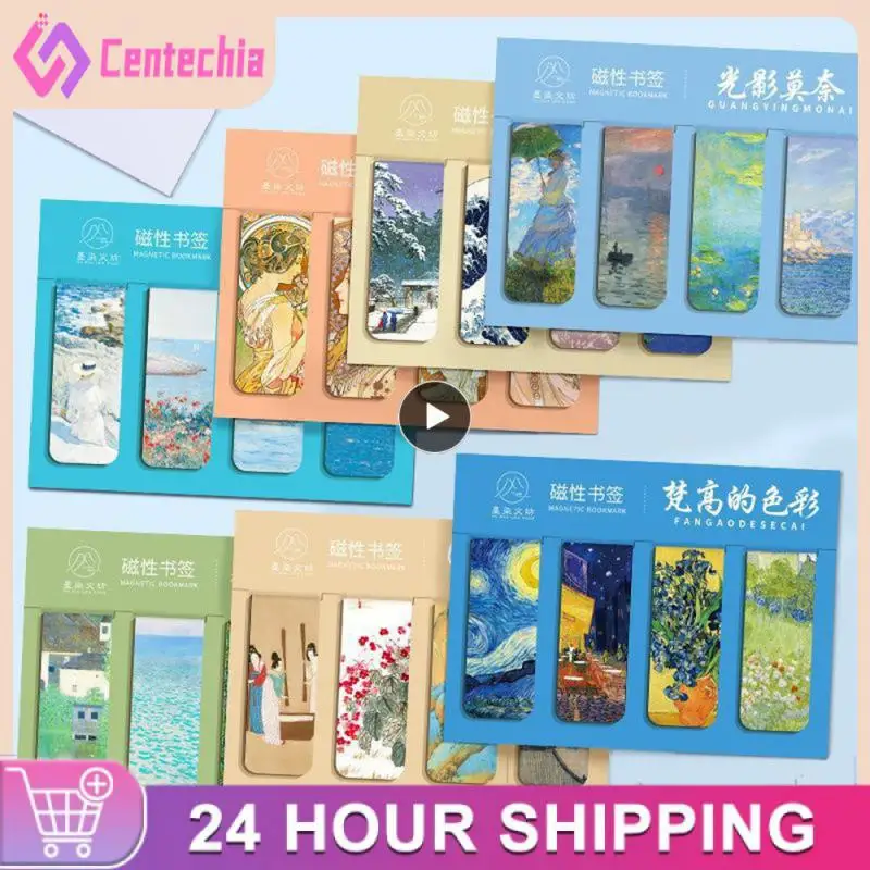 1PCS World famous paintings Magnet Bookmark Retro Van Gogh starry sky Reading Book mark Stationery material School Office Supply
1PCS World famous paintings Magnet Bookmark Retro Van Gogh starry sky Reading Book mark Stationery material School Office Supply