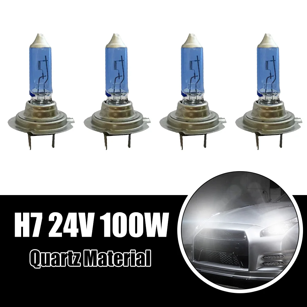 4pcs/set H7 100W 24V Super White Car Headlight Lamp Quartz Halogen Lamp All Blue Car Headlight Light Bulbs Auto Accessories
4pcs/set H7 100W 24V Super White Car Headlight Lamp Quartz Halogen Lamp All Blue Car Headlight Light Bulbs Auto Accessories
