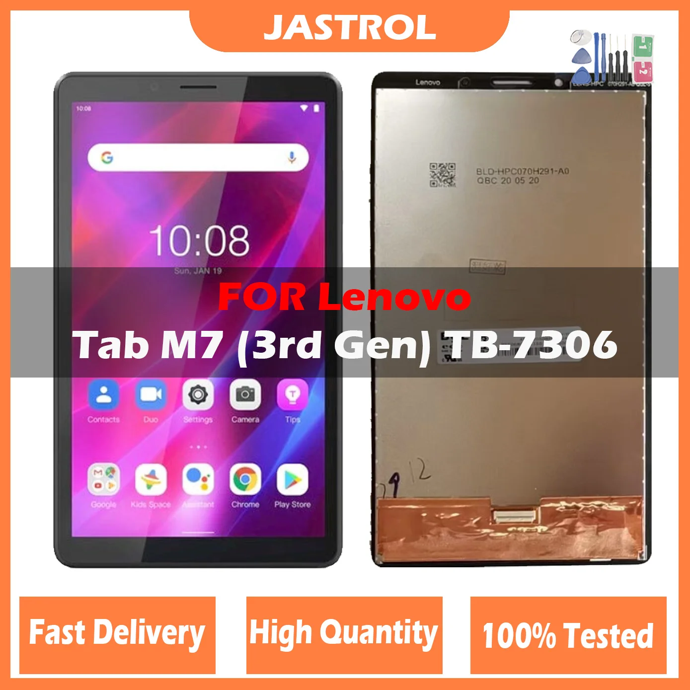 ЖК-дисплей для Lenovo Tab M7 3rd Gen TB-7306 TB-7306F TB 7306, ЖК-дисплей с сенсорным экраном и дигитайзером в сборе
ЖК-дисплей для Lenovo Tab M7 3rd Gen TB-7306 TB-7306F TB 7306, ЖК-дисплей с сенсорным экраном и дигитайзером в сборе
