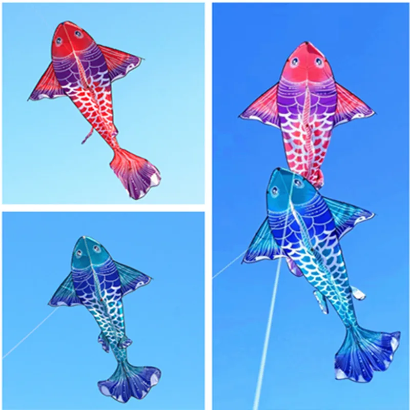 

free shipping new fish kites giant kites for adults professional winds kites ripstop fabric Kite flying Outdoor toys koi fish