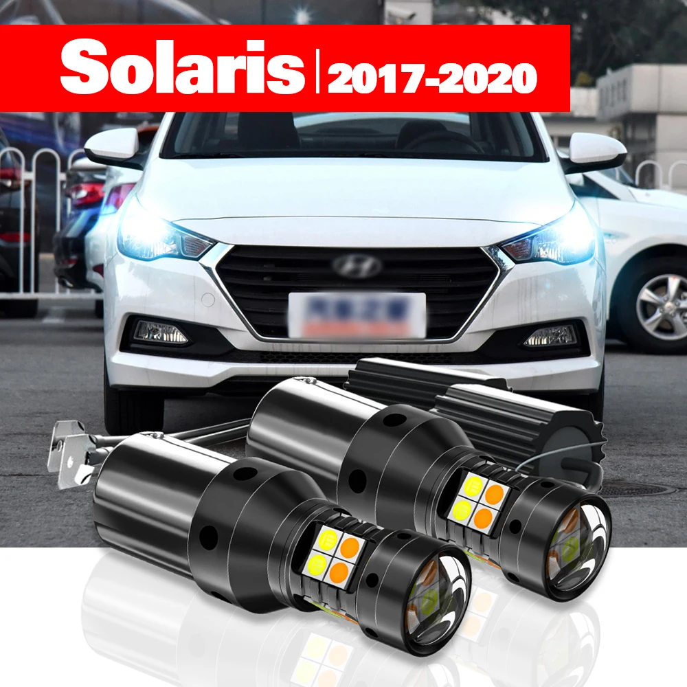 For Hyundai Solaris 2017-2020 Accessories 2pcs LED Dual Mode Turn Signal+Daytime Running Light DRL 2018 2019
For Hyundai Solaris 2017-2020 Accessories 2pcs LED Dual Mode Turn Signal+Daytime Running Light DRL 2018 2019
