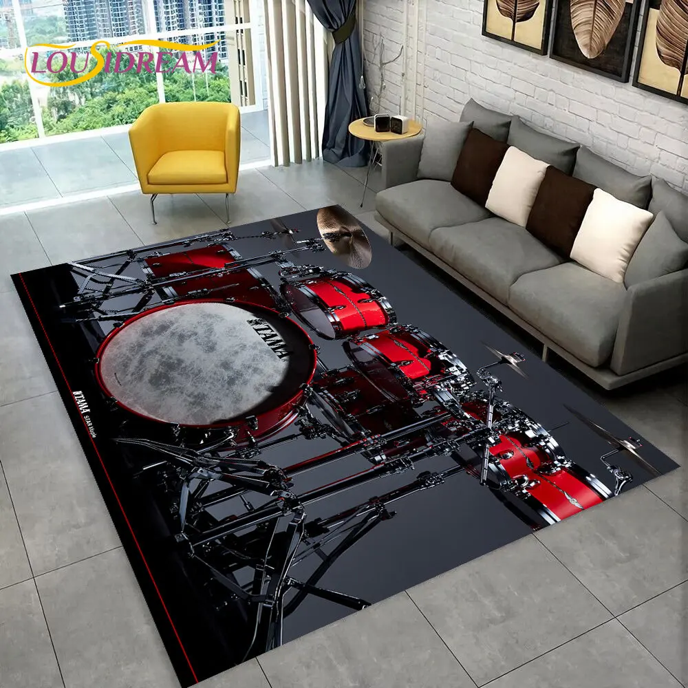 Drum Kit Music Instruments Drum Set Area Rug,Carpet for Home Living Room Bedroom Sofa Doormat Kitchen Decor,Non-slip Floor Mat
Drum Kit Music Instruments Drum Set Area Rug,Carpet for Home Living Room Bedroom Sofa Doormat Kitchen Decor,Non-slip Floor Mat