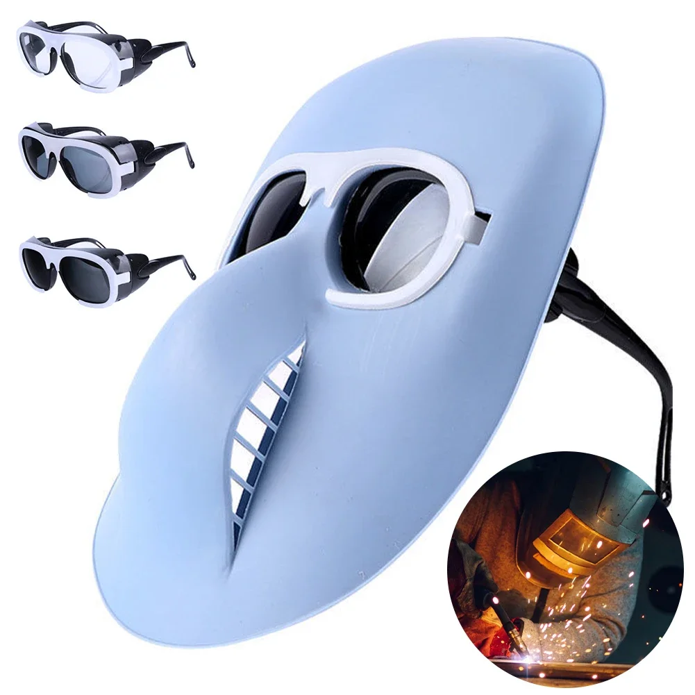 Portable Grimace Welding Mask Headwear Full Face Protection Against Splash Welders Welding Cap Argon Arc Welding Eye Protector
Portable Grimace Welding Mask Headwear Full Face Protection Against Splash Welders Welding Cap Argon Arc Welding Eye Protector