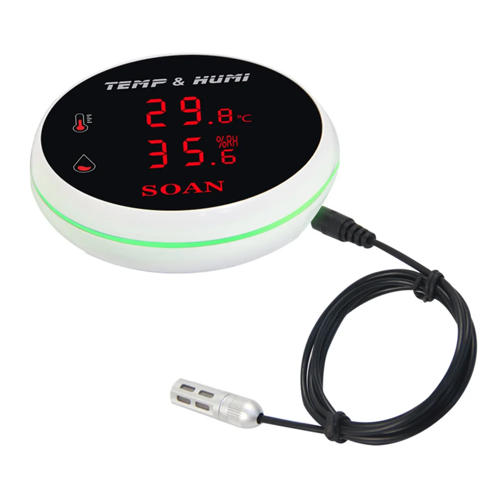 Tuya Smart Home Wifi Temperature Sensor Digital Smart Life Thermometer Sensor Indoor Hygrometer Thermometer With LED Display
Tuya Smart Home Wifi Temperature Sensor Digital Smart Life Thermometer Sensor Indoor Hygrometer Thermometer With LED Display