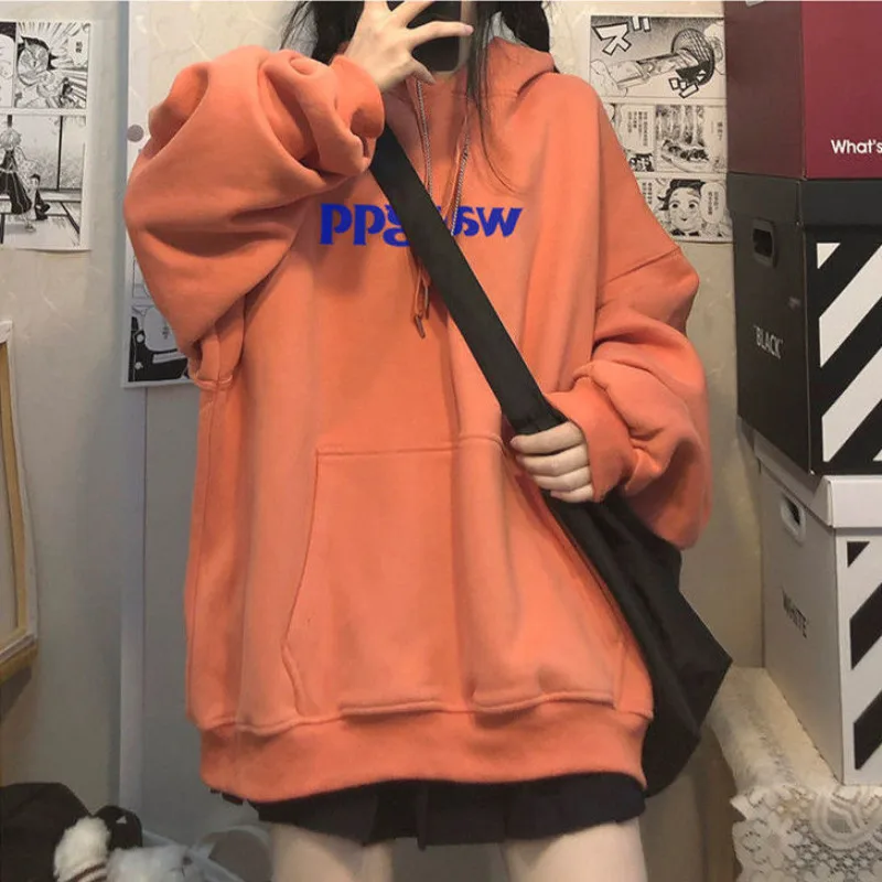 Harajuku Letter Print Hoodie Women Korean Fashion Solid Oversize Sweatshirt Kpop Streetwear Long Sleeve Top Female
Harajuku Letter Print Hoodie Women Korean Fashion Solid Oversize Sweatshirt Kpop Streetwear Long Sleeve Top Female