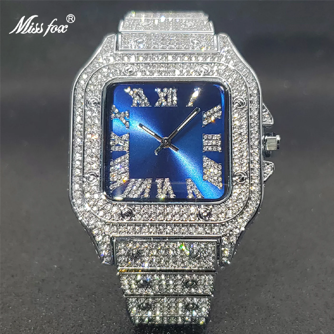 New Square Watch Ice Out Moissanite Hip Hop Sunburst Dial Waterproof Quartz Watches Droshipping New Reloj Hombre Marca De Lujo
New Square Watch Ice Out Moissanite Hip Hop Sunburst Dial Waterproof Quartz Watches Droshipping New Reloj Hombre Marca De Lujo