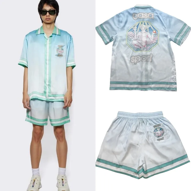 Dropshipping Casablanca Shirts Liberty Torch Print White Twill Short Sleeved Tops Loose Hawaiian Shirt for Men Women
Dropshipping Casablanca Shirts Liberty Torch Print White Twill Short Sleeved Tops Loose Hawaiian Shirt for Men Women