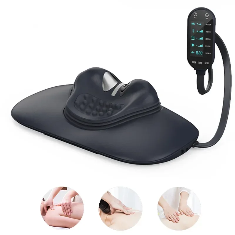 

Electric Airbag Neck Massager EMS Pulse Massage Heating Chiropractic Pain Relief Neck Stretcher Cervical Traction Correction