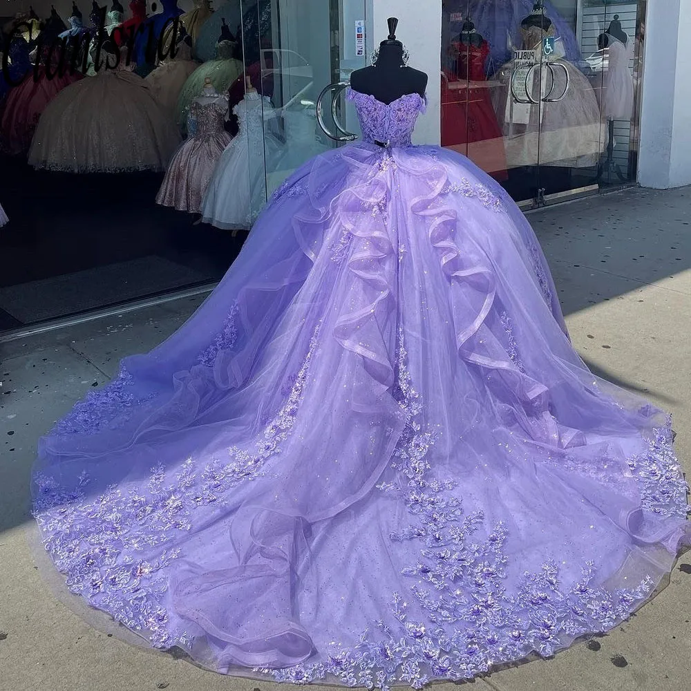 ANGELSBRIDEP, сиреневое милое платье Quinceanera с накидкой, 15 дюймов, искусственное 3D Бисероплетение, Золушка, 16 дюймов, платья принцессы
ANGELSBRIDEP, сиреневое милое платье Quinceanera с накидкой, 15 дюймов, искусственное 3D Бисероплетение, Золушка, 16 дюймов, платья принцессы