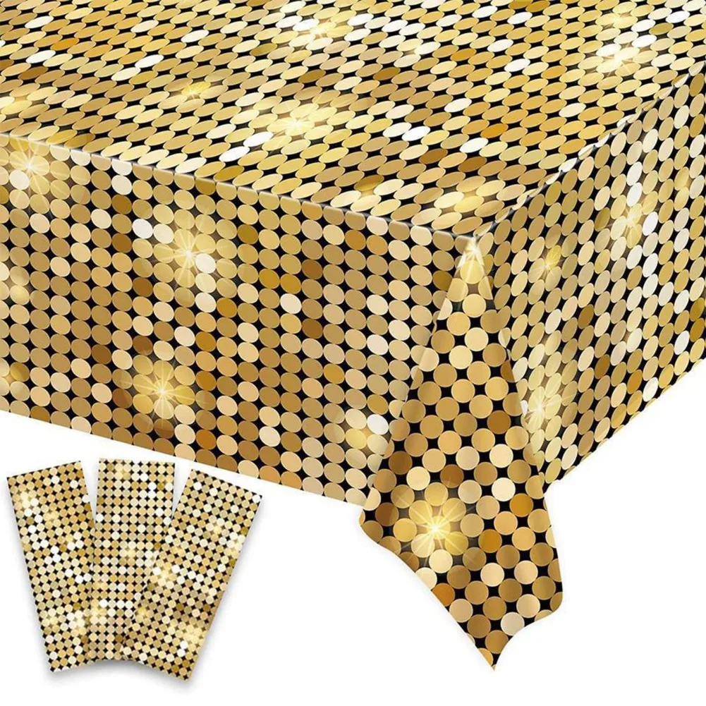 Sequin Plastic Tablecloth Table Cover for Disco Party Casino Theme Party Decorations Las Vegas 70s 80s 90s Disco Party Supplies
Sequin Plastic Tablecloth Table Cover for Disco Party Casino Theme Party Decorations Las Vegas 70s 80s 90s Disco Party Supplies