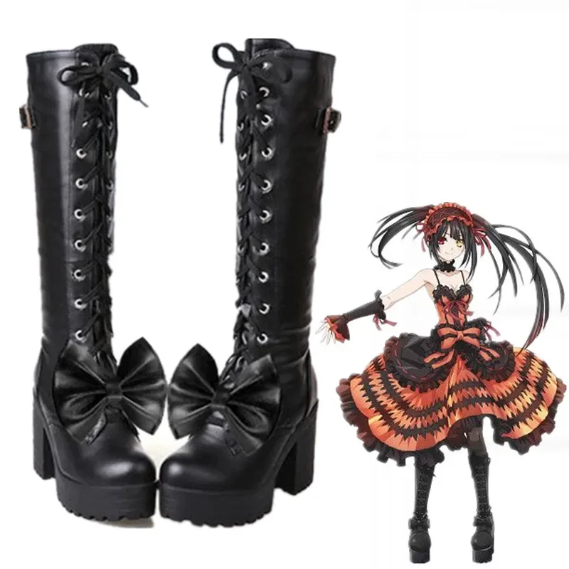DATE A LIVE Tokisaki Kurumi Nightmare Boots Game Anime shoes Cosplay Accessories Halloween Party shoes for women
DATE A LIVE Tokisaki Kurumi Nightmare Boots Game Anime shoes Cosplay Accessories Halloween Party shoes for women