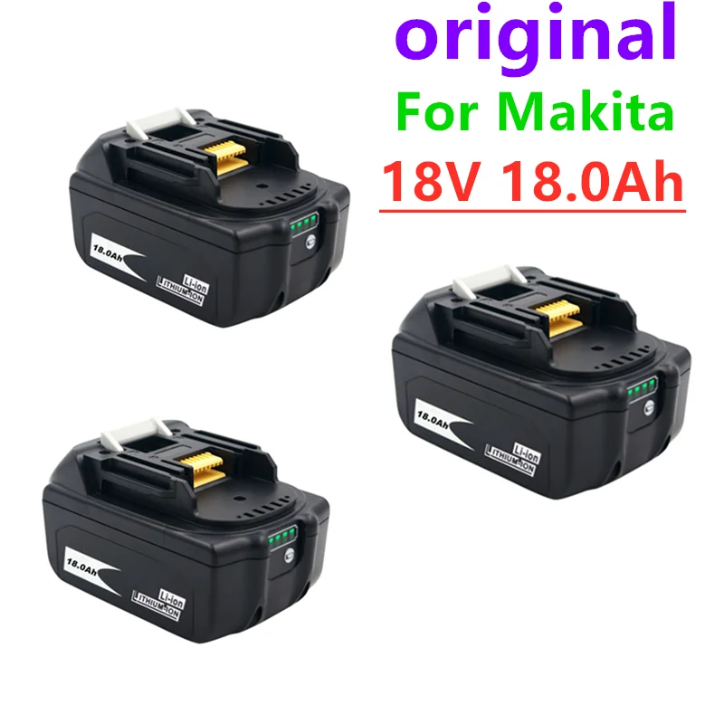 100% BL 1860 18V 18000mAh Rechargeable Battery Lithium ion for Makita 18v Battery BL1840 BL1850 BL1830 BL1860B LXT 400+Charger
100% BL 1860 18V 18000mAh Rechargeable Battery Lithium ion for Makita 18v Battery BL1840 BL1850 BL1830 BL1860B LXT 400+Charger