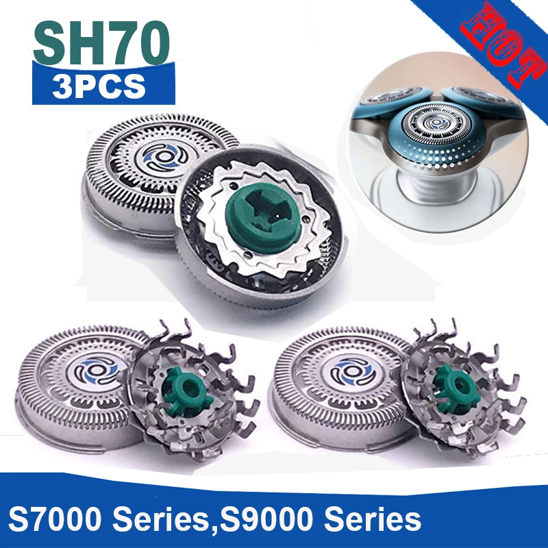3PCS Shaver Head SH70 Replacement For philips Razor Blade S7000 Series S9031 S7010 S7310 SH90 S9000 Series S7980 S7311
3PCS Shaver Head SH70 Replacement For philips Razor Blade S7000 Series S9031 S7010 S7310 SH90 S9000 Series S7980 S7311