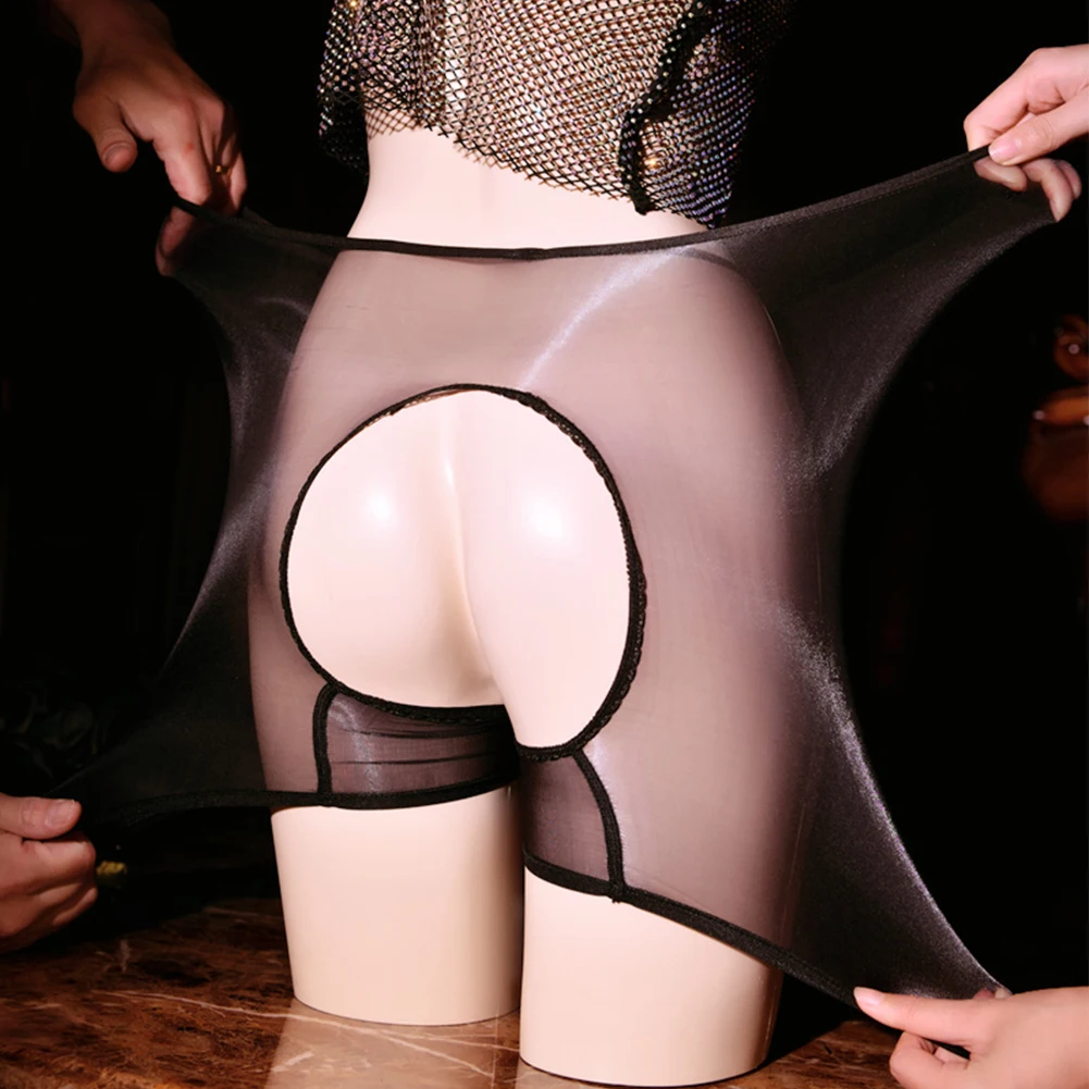 2023 Women Oily Sheer Elasticity Slips Open Crotch Ultra-thin Boyshort Panties Seamless Transparent Boxer Crotchless Briefs
2023 Women Oily Sheer Elasticity Slips Open Crotch Ultra-thin Boyshort Panties Seamless Transparent Boxer Crotchless Briefs