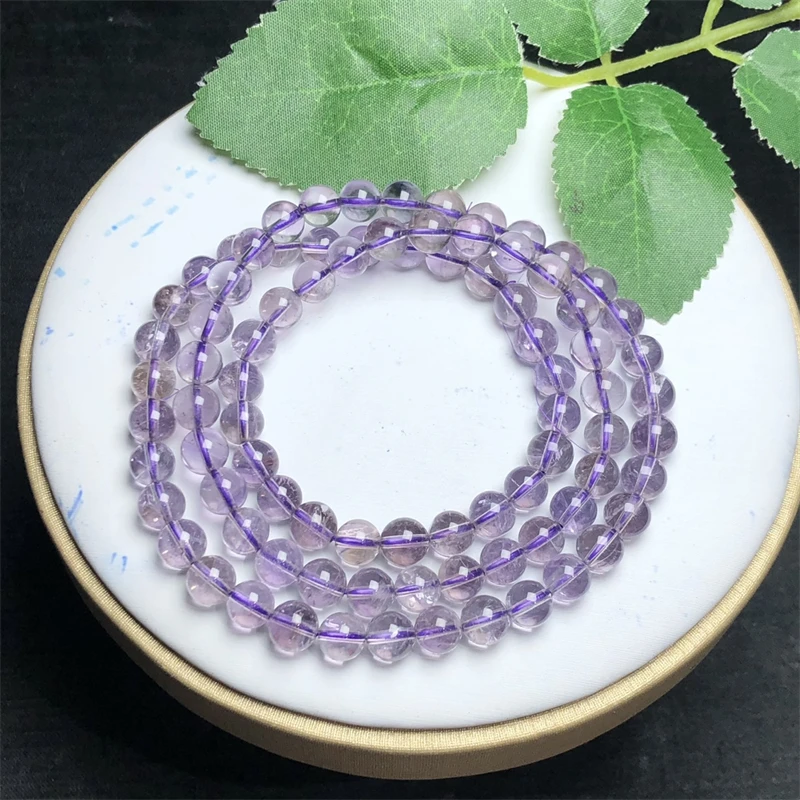6MM Natural Amethyst Triple Circle Bracelet Fashion Personalized Men Women Holiday Gift 1PCS
6MM Natural Amethyst Triple Circle Bracelet Fashion Personalized Men Women Holiday Gift 1PCS