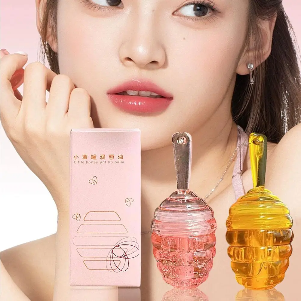 

Honey Peach Lip Oil Mirror Water Glossy Moisturizing Lipstick Reduce Lasting Cosmetics Lips Transparent Lips Nourish Fine L P0T2