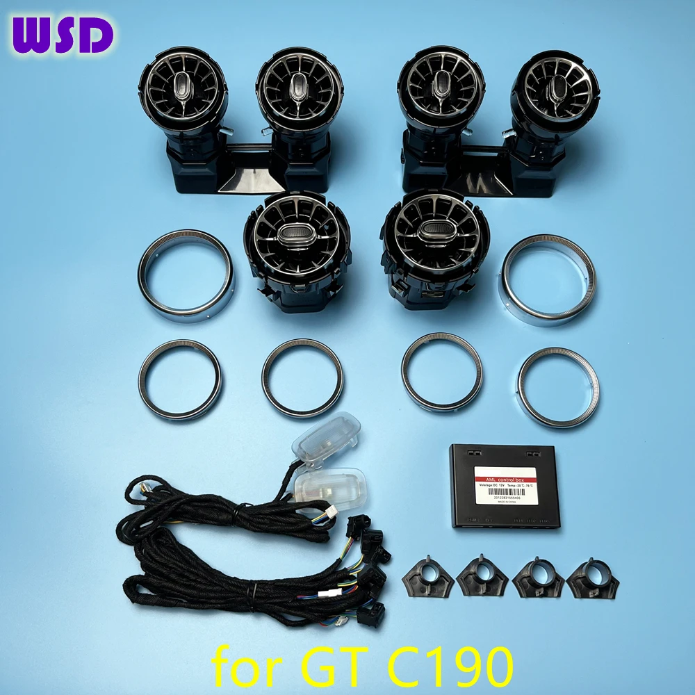64-color luminous vents for Mercedes-Benz GT GTC GTS C190 Colorful ambient light Dashboard LED decorative lights Original instal
64-color luminous vents for Mercedes-Benz GT GTC GTS C190 Colorful ambient light Dashboard LED decorative lights Original instal