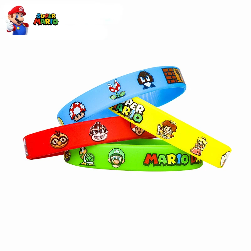 2023 Mario Bracelet Silicone Ring Plumber Anime Luigi Yoshi Toad Daisy Mario Brothers Wrist Jewelry Back-to-school Holiday Gift
2023 Mario Bracelet Silicone Ring Plumber Anime Luigi Yoshi Toad Daisy Mario Brothers Wrist Jewelry Back-to-school Holiday Gift