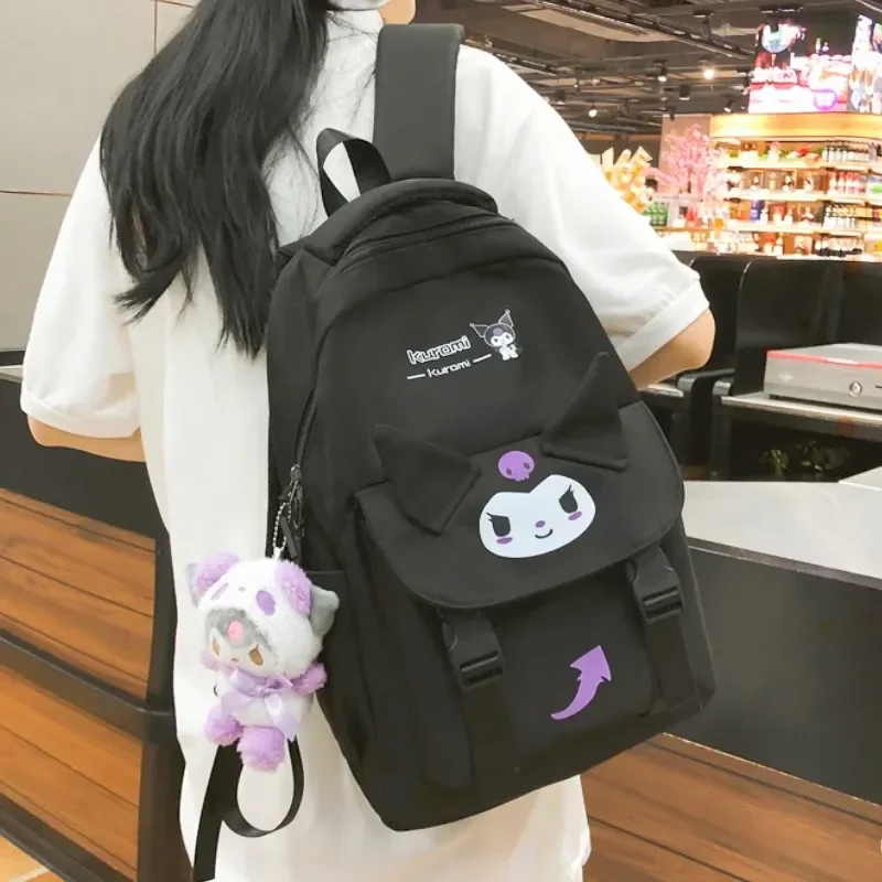 

New Sanrio Cartoon Backpack Cinnamoroll Pompom Purin Mymelody Kuromi Leisure Travel Bag Student High Quality Plush Backpack Gift