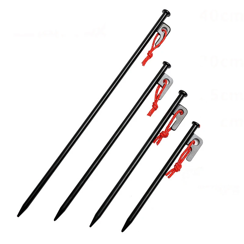 20CM 25CM 30CM 40CM Tent Steel Pegs with Hook High Strength Durable Camping Canopy Black Ground Stakes Ground Nail Pin 4pcs Set
20CM 25CM 30CM 40CM Tent Steel Pegs with Hook High Strength Durable Camping Canopy Black Ground Stakes Ground Nail Pin 4pcs Set