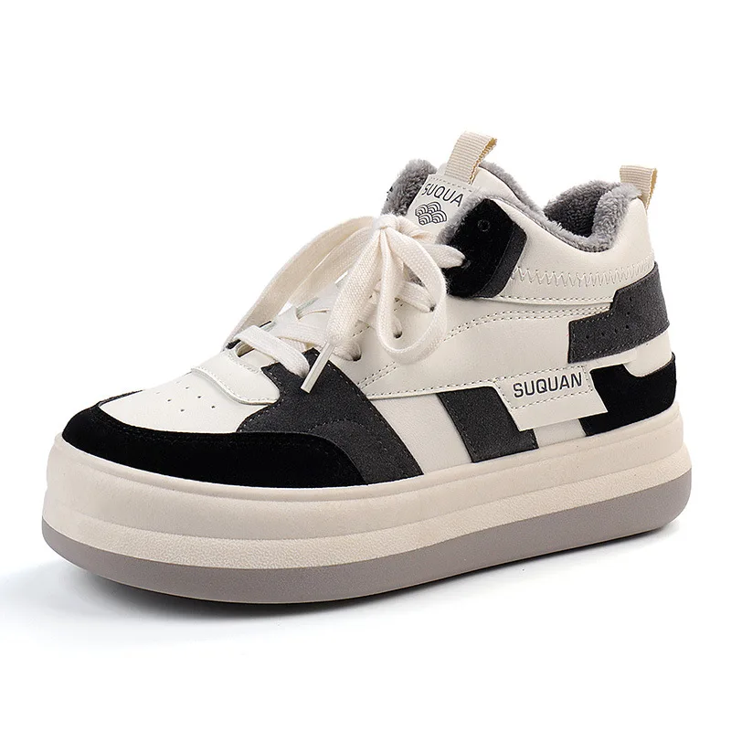2023 Winter Shoes for Women Sneakers Plus Velvet Warm Flat High-top Sneakers Casaul Lace-up Chunky Sneakers Woman Shoes
2023 Winter Shoes for Women Sneakers Plus Velvet Warm Flat High-top Sneakers Casaul Lace-up Chunky Sneakers Woman Shoes