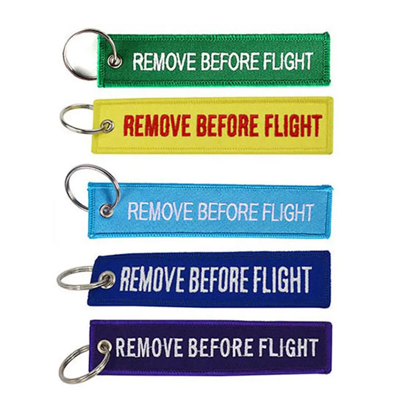 112Pcs Colorful Aviation Gifts Remove Before Flight Memorial Key Embroidery Pendant Tags Keychain Rectangle Keyring
112Pcs Colorful Aviation Gifts Remove Before Flight Memorial Key Embroidery Pendant Tags Keychain Rectangle Keyring