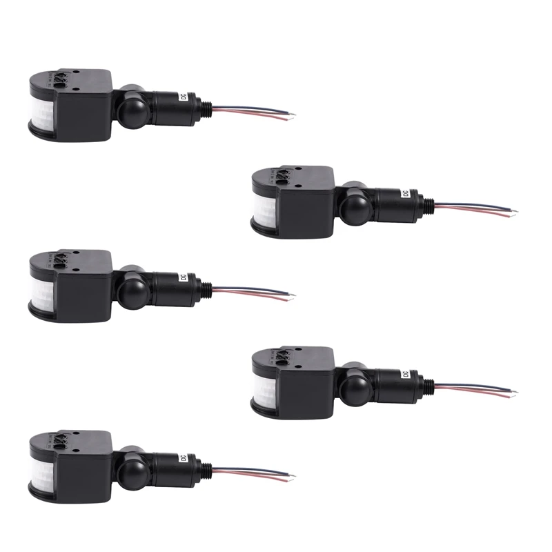 5X Outdoor 12V DC Automatic Infrared PIR Motion Sensor Switch For LED Light, Black
5X Outdoor 12V DC Automatic Infrared PIR Motion Sensor Switch For LED Light, Black