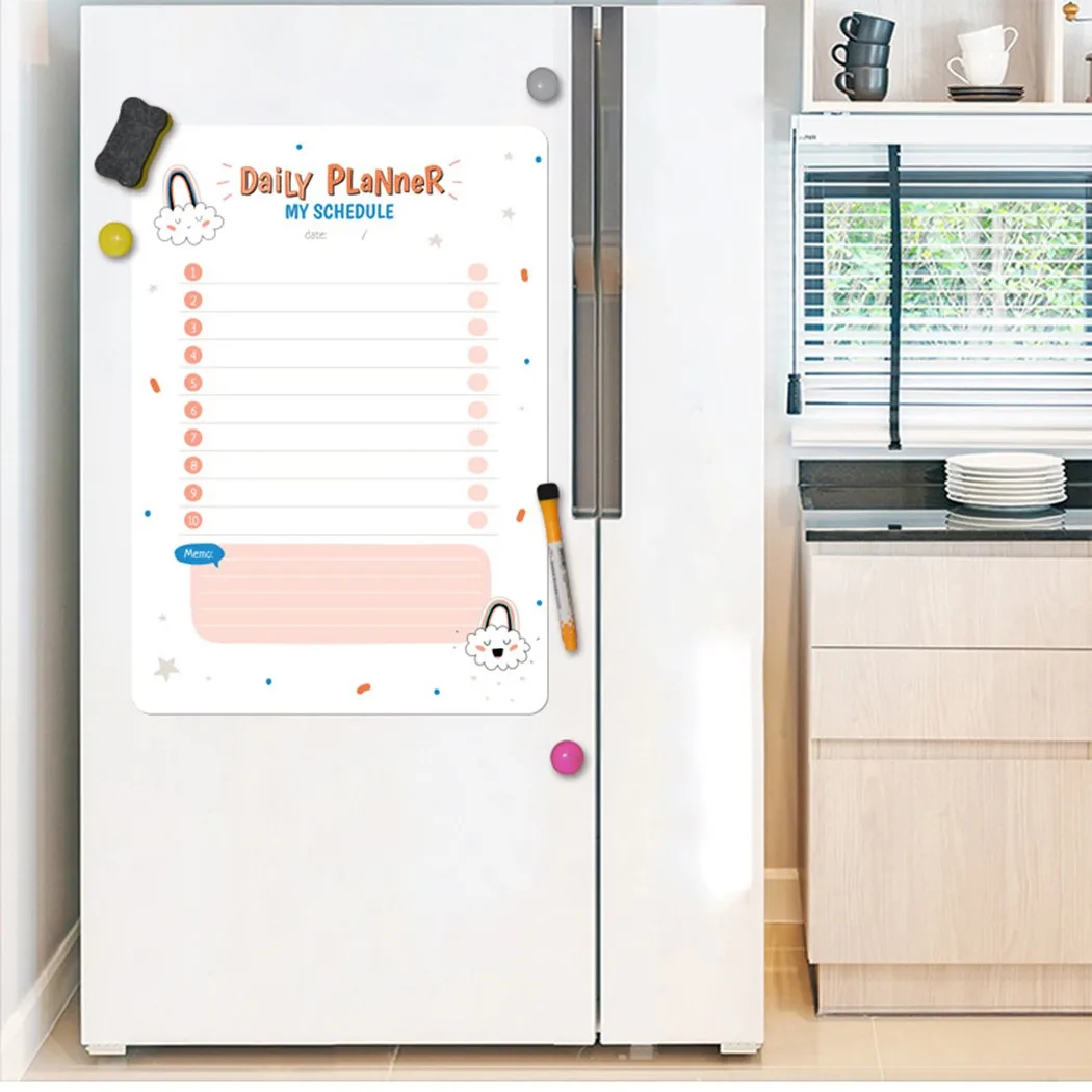 Efrigerator Sticker Message Board Magnetic Reusable Fridge Planner with Mobile Message Board for Efficient Scheduling
Efrigerator Sticker Message Board Magnetic Reusable Fridge Planner with Mobile Message Board for Efficient Scheduling