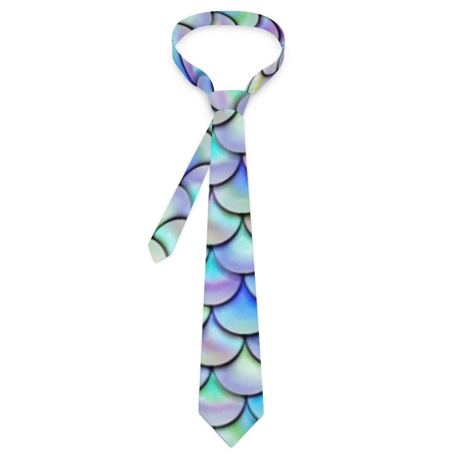 Mens Tie Colorful Mermaid Scales Neck Ties Rainbow Bubble Print Elegant Collar Tie Graphic Wedding Party Necktie Accessories
Mens Tie Colorful Mermaid Scales Neck Ties Rainbow Bubble Print Elegant Collar Tie Graphic Wedding Party Necktie Accessories