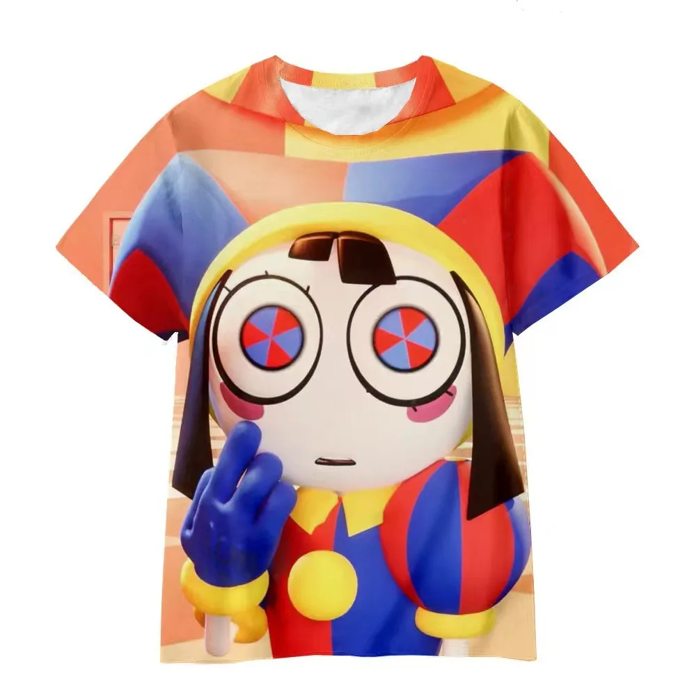 2024 Summer New Anime Cool Character 3D Printed T-Shirt Fashion Magic Circus Loose Comfortable and Breathable Top T-Shirt 
2024 Summer New Anime Cool Character 3D Printed T-Shirt Fashion Magic Circus Loose Comfortable and Breathable Top T-Shirt