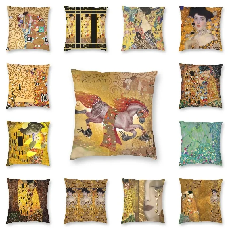 Декоративная квадратная Подушка Gustav Klimt для дивана с изображением Бегущих Лошадей
Декоративная квадратная Подушка Gustav Klimt для дивана с изображением Бегущих Лошадей