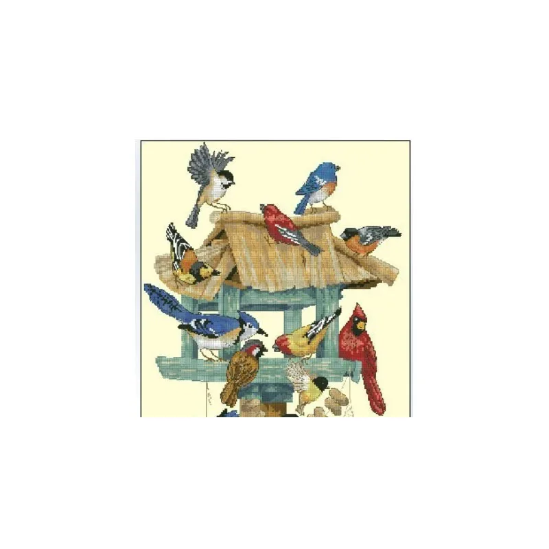 MM Top Quality Lovely Cross Stitch Kit Feasting Frenzy Birds Bird Cardinals Nest dim 13683
MM Top Quality Lovely Cross Stitch Kit Feasting Frenzy Birds Bird Cardinals Nest dim 13683