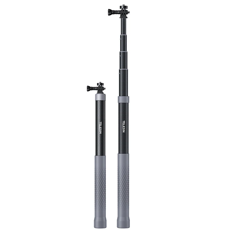 TELESIN 1.2M Extendable Carbon Fiber Selfie Stick Monopod For GoPro Insta360 Osmo Action DJI Action Camera
TELESIN 1.2M Extendable Carbon Fiber Selfie Stick Monopod For GoPro Insta360 Osmo Action DJI Action Camera
