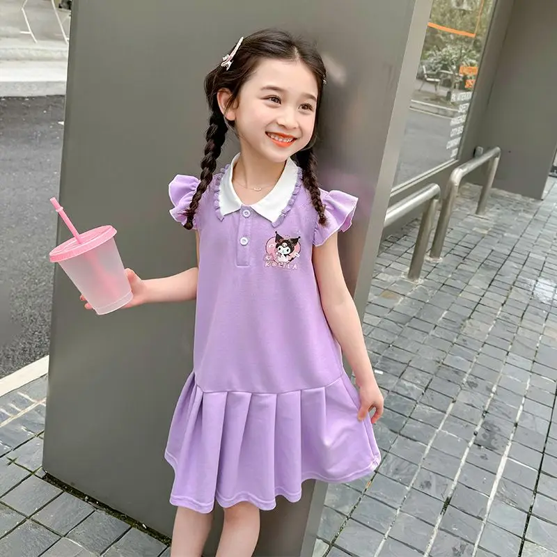 Bew Kuromi My Melody Girls Polo Dress Sanrio Kawaii Anime Summer Sweet Cute Princess Dress Cartoon Babys Clothes Gift for Kids
Bew Kuromi My Melody Girls Polo Dress Sanrio Kawaii Anime Summer Sweet Cute Princess Dress Cartoon Babys Clothes Gift for Kids