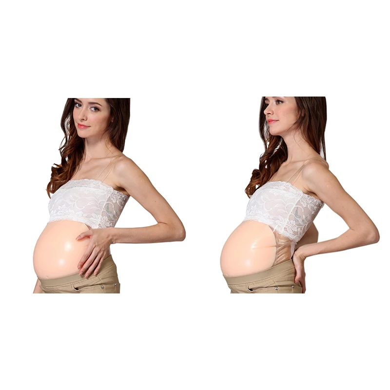 

100% Silicone Fake Pregnant Belly Jelly Belly, Disguised Pregnant Women Fake Belly Halloween COS Props